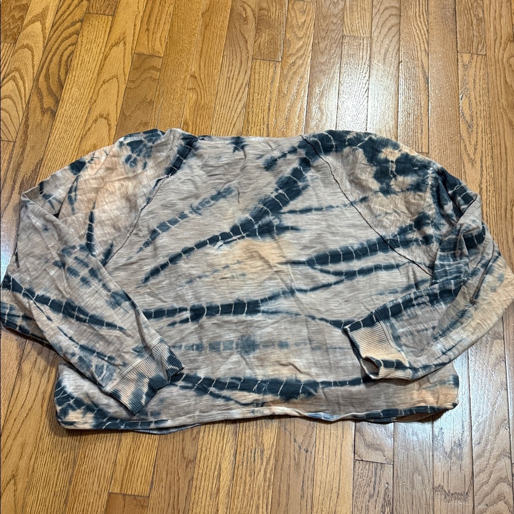 PINK Victoria's Secret Tie-Dye Zip Hoodie in Beige and Black - Picture 6 of 6